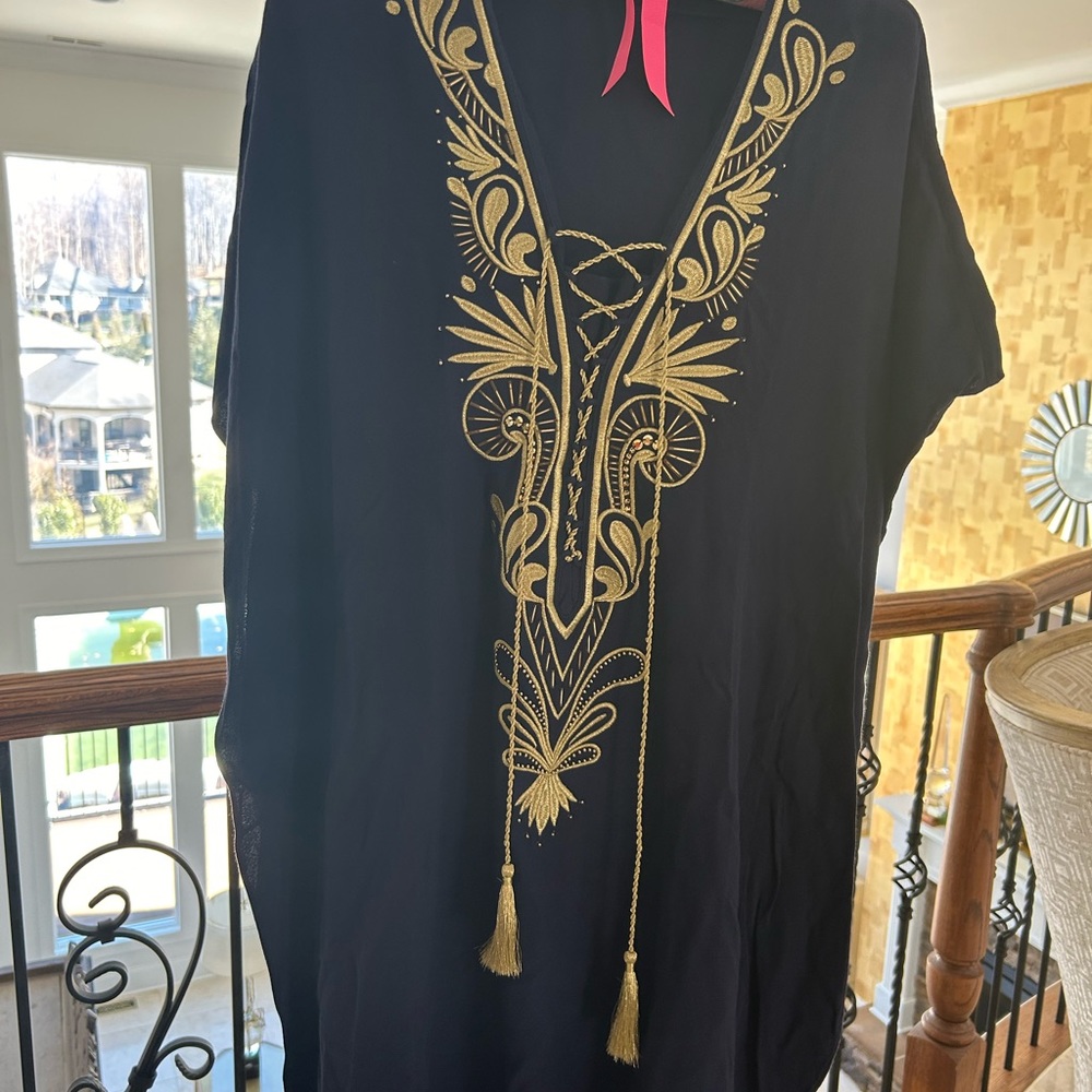 Lilly Pulitzer Chai Caftan Beach/ Cover Up Resort Wear
